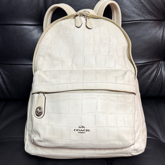 Coach Off-White Unisex Backpack with dust bag - Picture 4 of 15